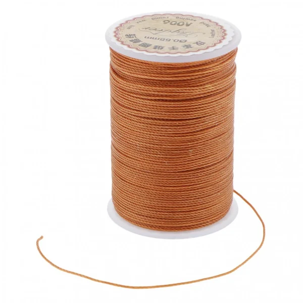 Marque Generique 0.55mm Cuir Couture Fil Ciré Main Couture Réparation Cordon Lumière… 6