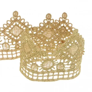 Marque Generique 1 Cour D’or Dentelle Brodée Garnitures Artisanat Bricolage Appliques … 15
