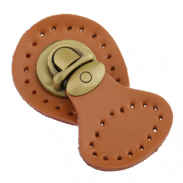 Marque Generique 1 Pièce PU En Cuir Sac Fermetures À Serrure Snap Boucles Fermoir Rem… 4