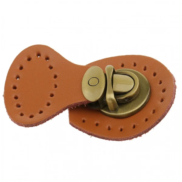 Marque Generique 1 Pièce PU En Cuir Sac Fermetures À Serrure Snap Boucles Fermoir Rem… 5