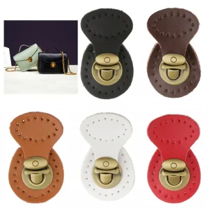 Marque Generique 1 Pièce PU En Cuir Sac Fermetures À Serrure Snap Boucles Fermoir Rem… 15