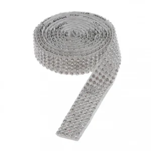 Marque Generique 1 Rouleau De 5 Rangées De Diamants De Ruban De Diamant Strass Wrap Wr… 9
