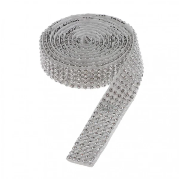 Marque Generique 1 Rouleau De 5 Rangées De Diamants De Ruban De Diamant Strass Wrap Wr… 3