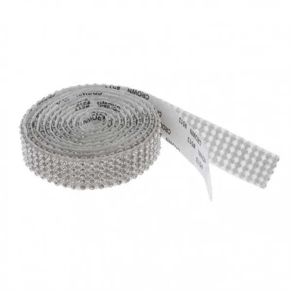 Marque Generique 1 Rouleau De 5 Rangées De Diamants De Ruban De Diamant Strass Wrap Wr… 4