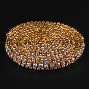 Marque Generique 1 Yard Strass Fermer La Chaîne Pour La Fabrication De Bijoux Diamant … 9