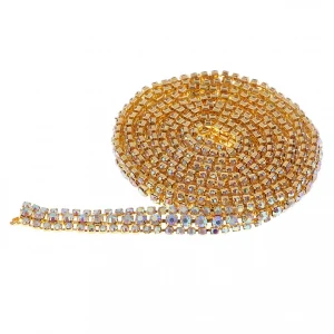 Marque Generique 1 Yard Strass Fermer La Chaîne Pour La Fabrication De Bijoux Diamant … 13