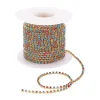 Marque Generique 10 Cour Coloré Cristal Strass Fermer Chaîne Garniture Pour Coudre Ar… 8