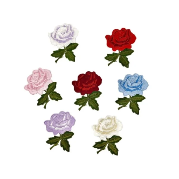 Wewoo 10 Pcs Rose Série Broderie Autocollants Bricolage Robe Cheongsam Patc… 5