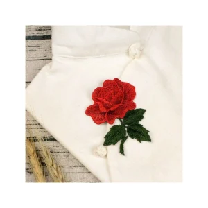 Wewoo 10 Pcs Rose Série Broderie Autocollants Bricolage Robe Cheongsam Patc… 10