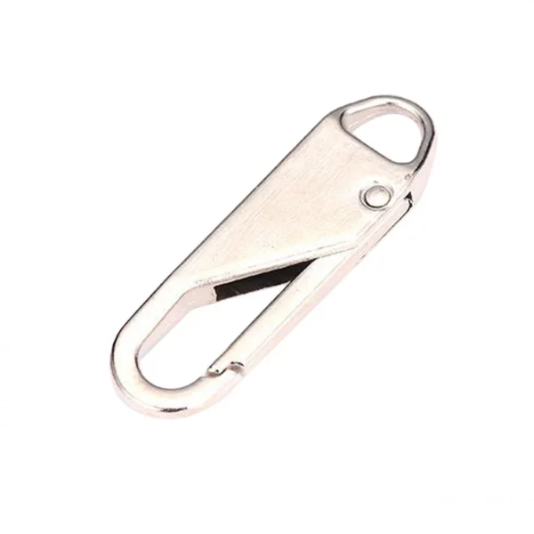Marque Generique 10 Pcs Zipper Pull Remplacement Zipper Gripper Fixer Onglets Argent 4