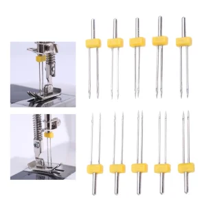 Marque Generique 10 Tailles Double Double Aiguilles Pour Chanteur Machine À Coudre A… 9