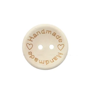 Wewoo 100 PCS / Set Boutons De Couleur Naturelle En Bois à La Main Lettre D… 11