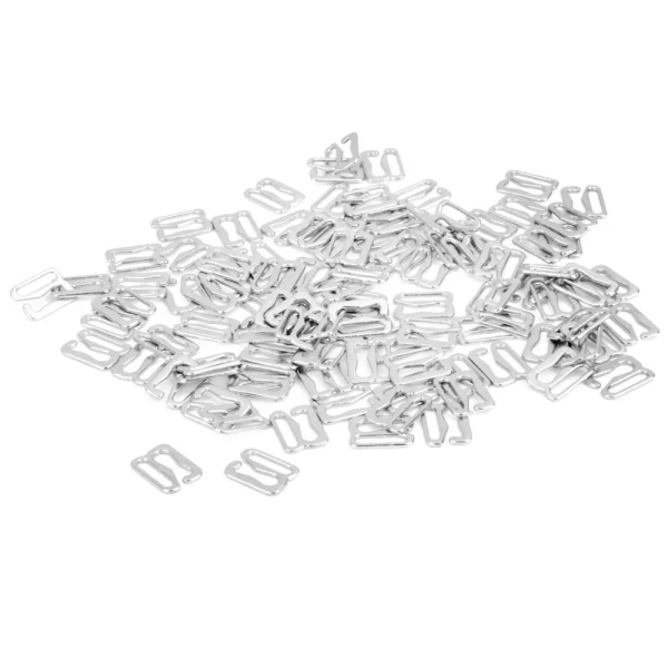 Marque Generique 200x Métallique O Anneau + 9-Forme Boucle De Bretelle De Soutien-g… 6