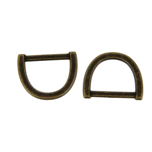 Marque Generique 20pcs Métal D-anneau Boucle Boucle Anneau Pour Sangle Gardien Bronze 9