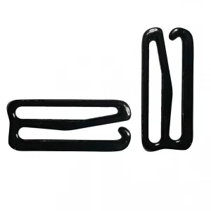 Marque Generique 100x Métal Noir Lingerie Matériel Clip De Couture Crochet Oeil 12mm … 11