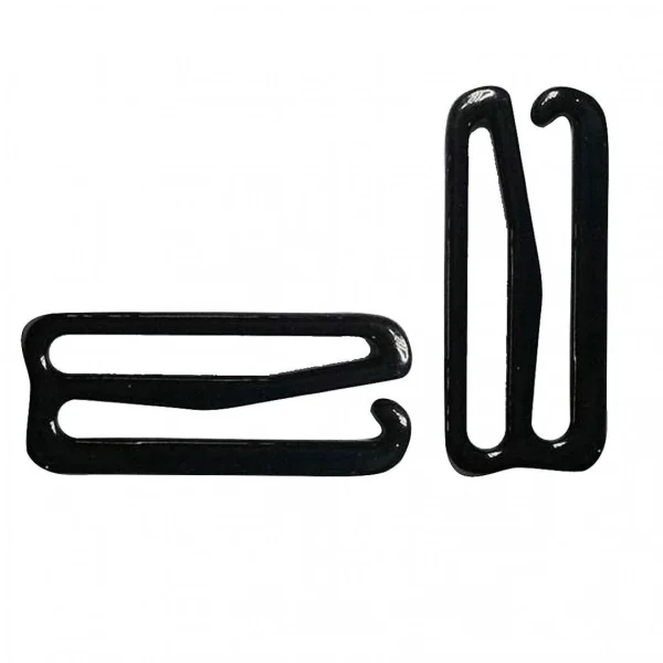 Marque Generique 100x Métal Noir Lingerie Matériel Clip De Couture Crochet Oeil 12mm … 4