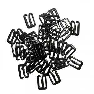 Marque Generique 100x Métal Noir Lingerie Matériel Clip De Couture Crochet Oeil 12mm … 13
