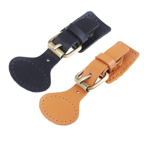 Marque Generique 2 Ensembles Cousus Sur Des Boucles à Ardillon En Cuir Couture Attache… 3