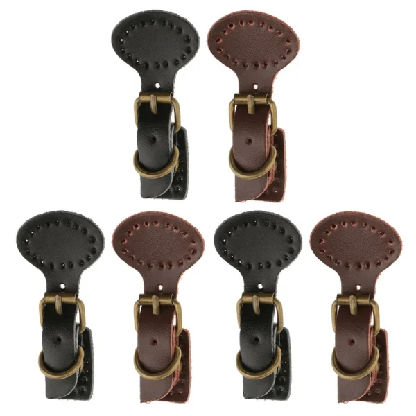 Marque Generique Brandebourg Bouton à Bascule Couture Marron 1
