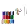 Marque Generique 24 Couleurs Polyester Fil à Coudre + Aiguilles Ensemble Pour Machine … 14