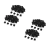 Marque Generique 200Pcs Black Double Hole Cord Locks End Lock End Pour Shoelace Bag Pan… 19