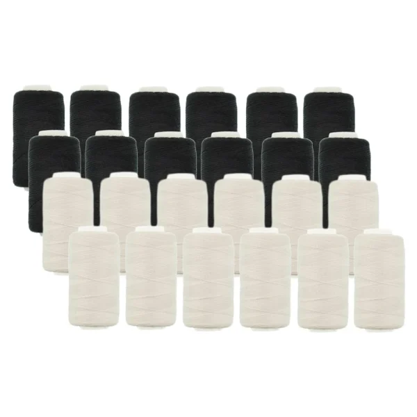 Marque Generique Kit De Fil De Polyester De Fil à Coudre 24pcs Pour Machines à Coudre 3