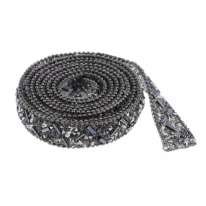 Marque Generique 1yd Ruban Wrap Cristal Perlé Garniture Vêtements Applique Party Deco… 9