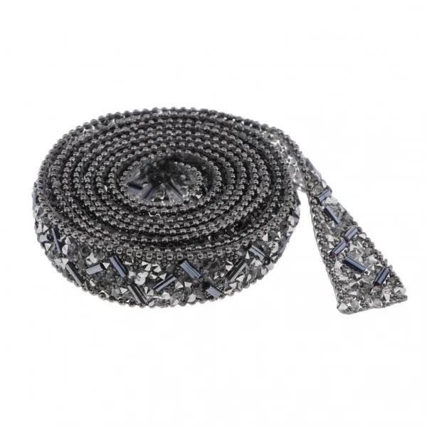 Marque Generique 1yd Ruban Wrap Cristal Perlé Garniture Vêtements Applique Party Deco… 3