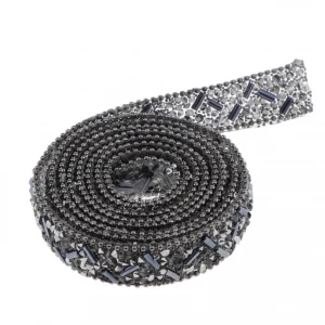Marque Generique 1yd Ruban Wrap Cristal Perlé Garniture Vêtements Applique Party Deco… 11