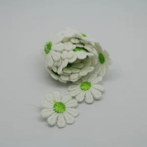 Marque Generique 2 Pièces 1 Yard Daisy Fleur Brodé Applique Ruban Dentelle Garniture … 13