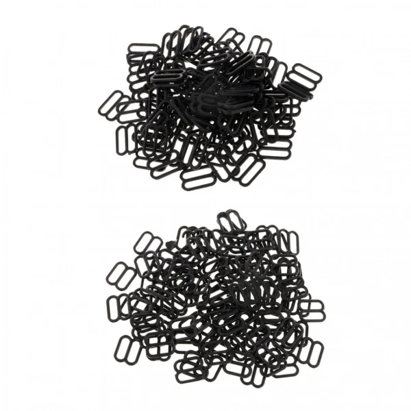 Marque Generique 200pcs Crochets Nylon Soutien-Gorge Boucles Curseurs Crochets 8 Attach… 1