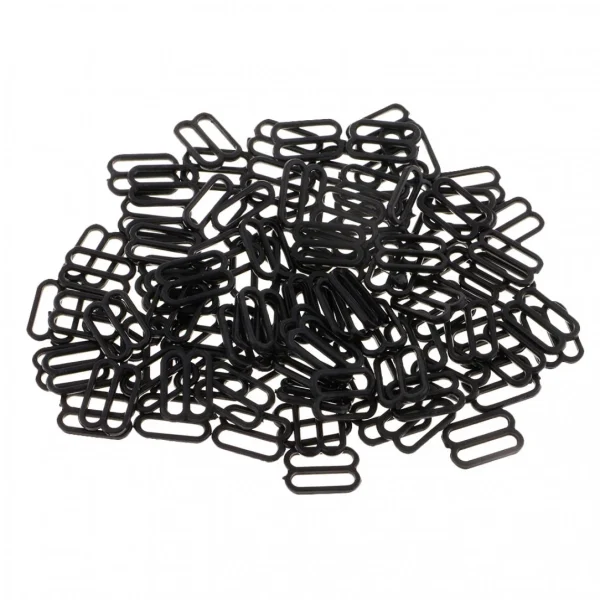 Marque Generique 200pcs Crochets Nylon Soutien-Gorge Boucles Curseurs Crochets 8 Attach… 3