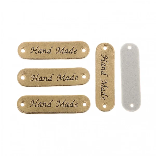 Marque Generique 20pcs étiquette De Cuir Synthétique Synthétique Rétro Bricolage à… 4