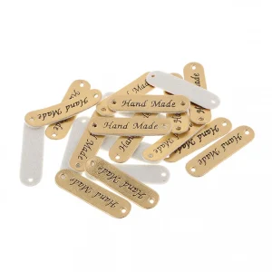Marque Generique 20pcs étiquette De Cuir Synthétique Synthétique Rétro Bricolage à… 13