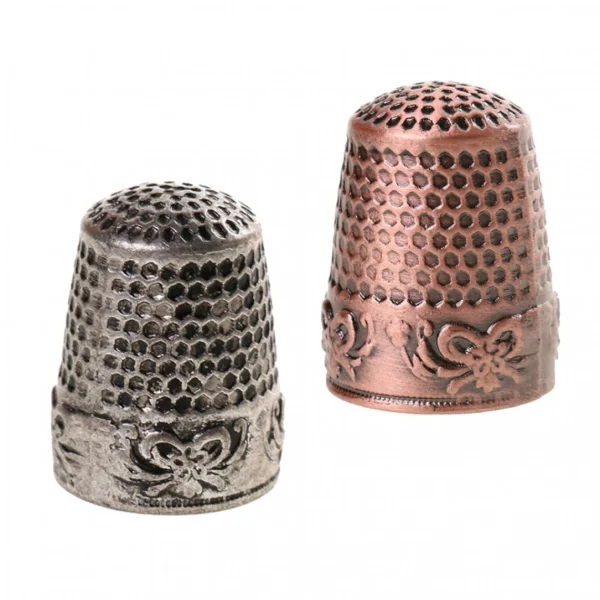 Marque Generique 2pcs Dé à Coudre Couture Protection De Doigts Bricolage Artisanat 1
