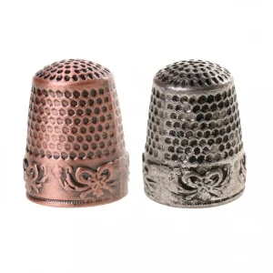 Marque Generique 2pcs Dé à Coudre Couture Protection De Doigts Bricolage Artisanat 9