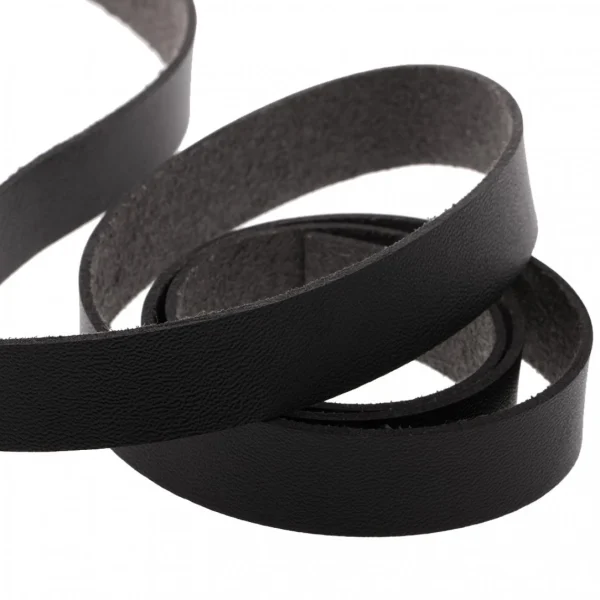 Marque Generique 2x Bande En Cuir Synthétique, 1,5×0.1x200cm, Noir 6