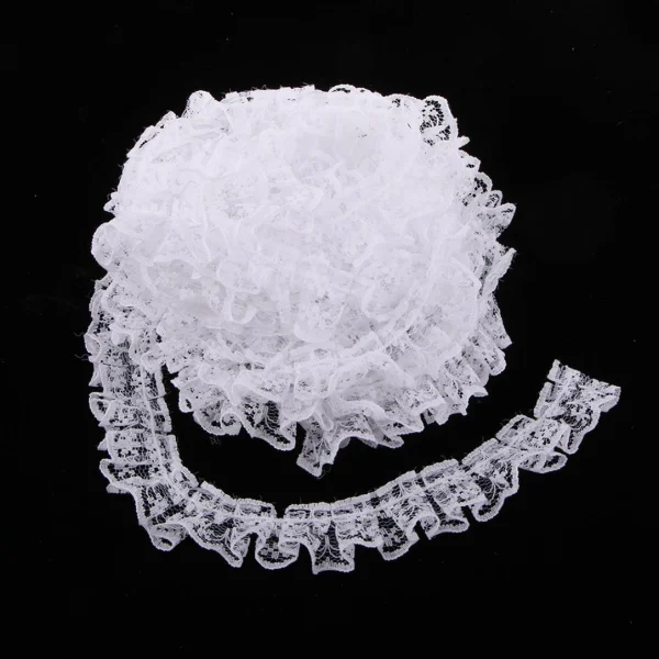 Marque Generique 5 Verges Couleurs Diverses Ruban Floral Élastique Garniture Dentelle … 4