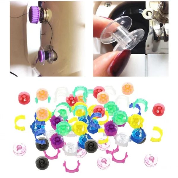 Marque Generique 50pcs Canette à Coudre Petits Clips Quilting Fil Porte-bobine Outil C… 3