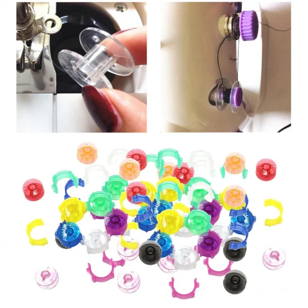 Marque Generique 50pcs Canette à Coudre Petits Clips Quilting Fil Porte-bobine Outil C… 4
