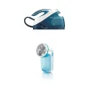 Philips Centrale Vapeur De 1,8L 6,2 Bars 2600W Avec Rasoir Anti Bouloches Bleu… 19