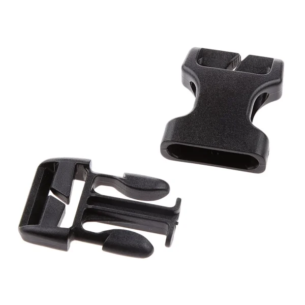 Marque Generique 1pcs Boucle De Libération Latérale En Plastique Noir Boucles Sangle … 4