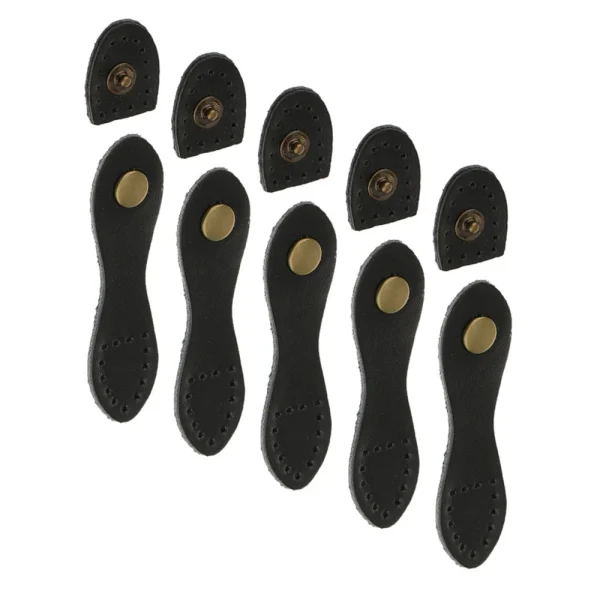 Marque Generique 5 Boucles En Cuir De Coin Rond Porte-monnaie Porte-monnaie Accessoires… 3