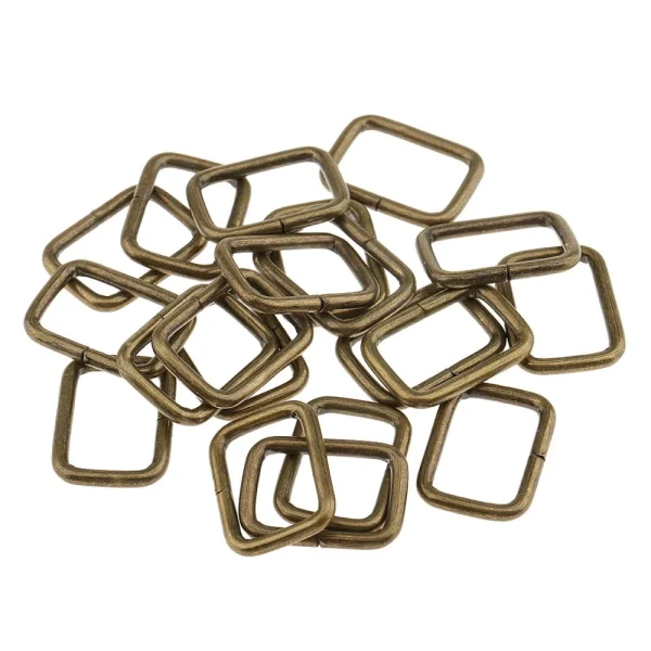 Marque Generique 20 Pièces En Métal Connecteur à Boucle Carrée Pour Bricolage Sac A… 3