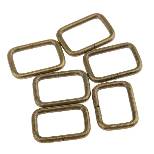 Marque Generique 20 Pièces En Métal Connecteur à Boucle Carrée Pour Bricolage Sac A… 4