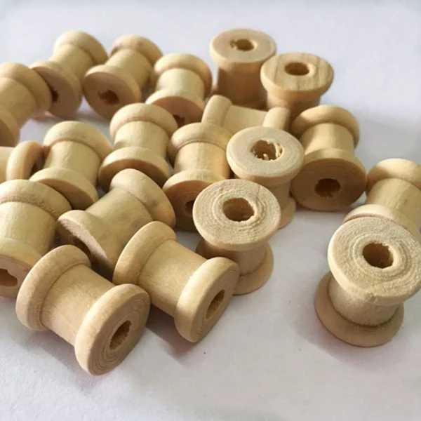 Marque Generique En Fil Bois Perles En Bois Fournitures Couture 6
