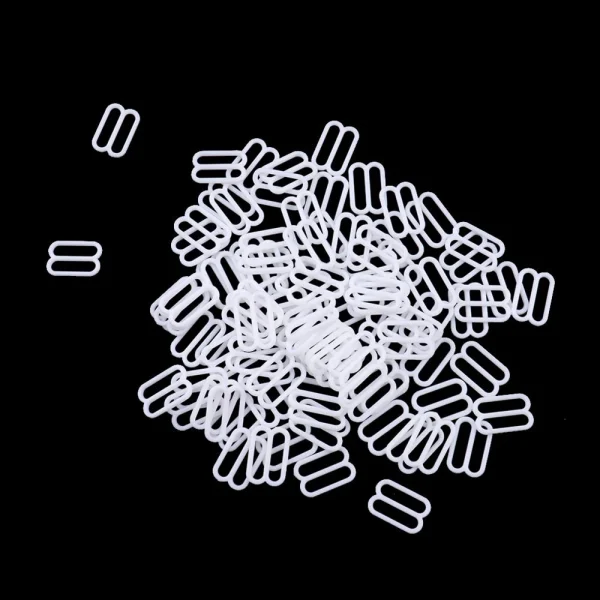 Marque Generique 100 Pièces Soutien-gorge En Plastique Lingerie Sangle Clips Crochet B… 1