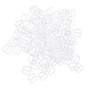 Marque Generique 100 Pièces Soutien-gorge En Plastique Lingerie Sangle Clips Crochet B… 15