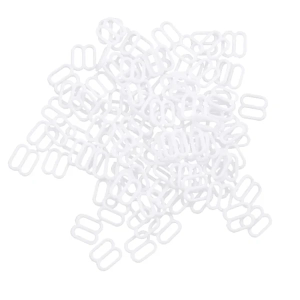 Marque Generique 100 Pièces Soutien-gorge En Plastique Lingerie Sangle Clips Crochet B… 6