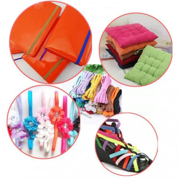 Marque Generique 6mmx30m Large Tricot Bande élastique Tissé Robe Bricolage Faisant De… 3